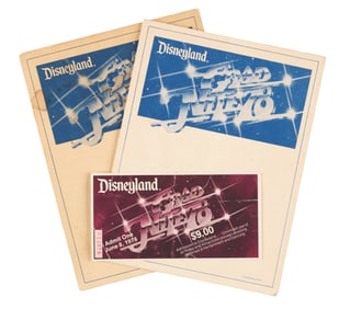 A Disneyland Grad Nite 78 Ticket and Souvenir Photos.