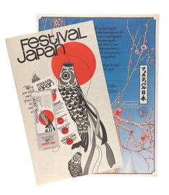 A Pair of Festival Japan Certificates & Tickets.