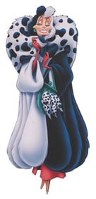 A Cruella De Vil Oogie Boogie Bash Display.