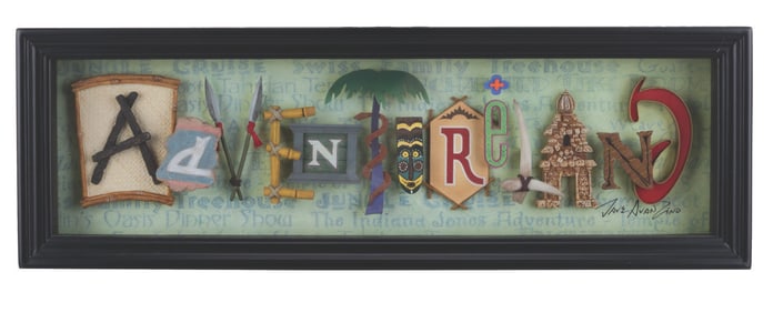 A Dave Avanzino Adventureland Shadowbox.