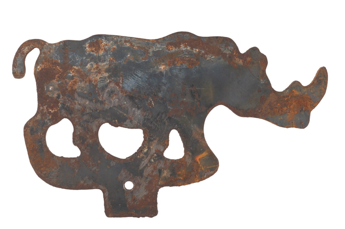 A Rhino Big Game Safari Shooting Gallery Target. (1 of 2)