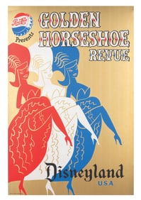 A Golden Horseshoe Revue Attraction Poster.