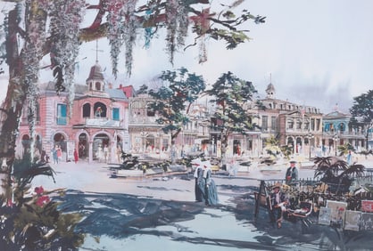 A Disneyland Hotel New Orleans Square Concept Print.