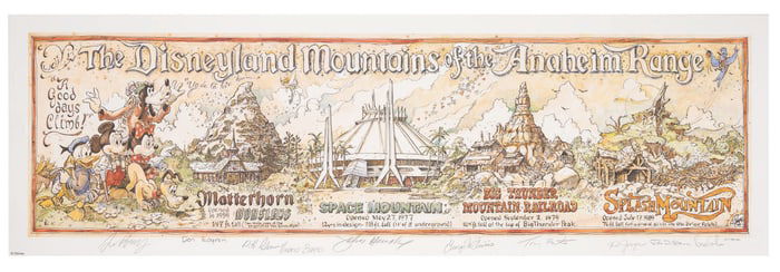 A "Disneyland Mountains..." Artist's Proof by John Horny.