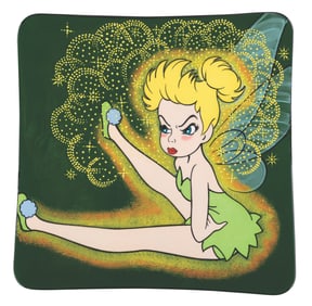 An Elisabete Gomes Tinker Bell Charger Plate.