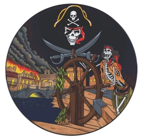 A Elisabete Gomes Pirates of the Caribbean Charger Plate.