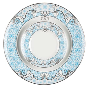 A Club 33 Holiday 2021 Charger Plate and Bread Plate.
