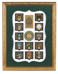 A Club 33 Emerald Anniversary Pin Set.