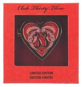 A Club 33 Valentine's Day Pin.