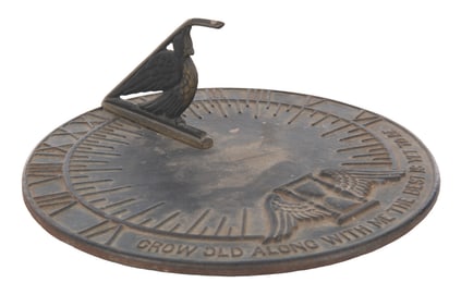 A Replica Haunted Mansion Sundial Face.
