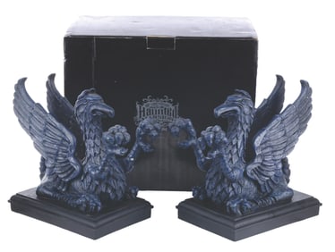 A Set of Haunted Mansion Griffin Bookends.
