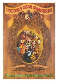 A Country Bear Jamboree Attraction Poster.