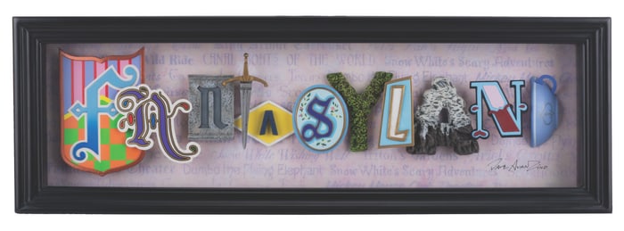 A Dave Avanzino Fantasyland Shadowbox.