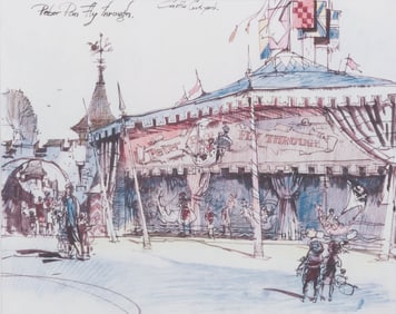 A Disneyland Hotel Peter Pan’s Flight Concept Art Print.