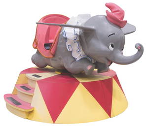 A Dumbo the Flying Elephant Ride Vehicle.