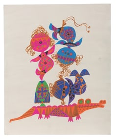 A Mary Blair It’s a Small World Concept Painting.