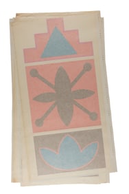 A Set of It's a Small World Trash Can Decals.