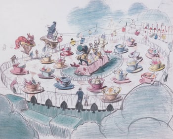 A Disneyland Hotel Mad Tea Party Print.
