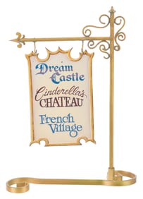 A Storybook Land Prop Sign from Cinderella’s Castle and Village.