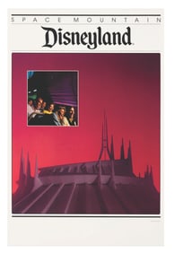 A Space Mountain Disneyland Poster.