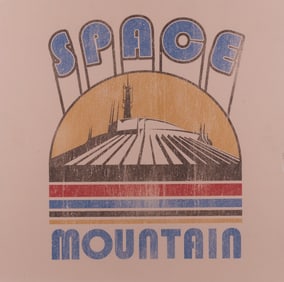 A Space Mountain T-Shirt Store Display.