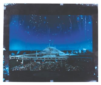 A Large Photo Transparency of Space Mountain’s Grand Opening.