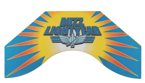 Buzz Lightyear Astro Blasters Sign.