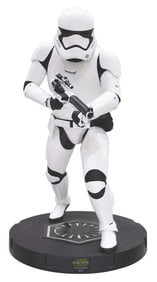 A Star Wars Life-Size First Order Stormtrooper Statue.