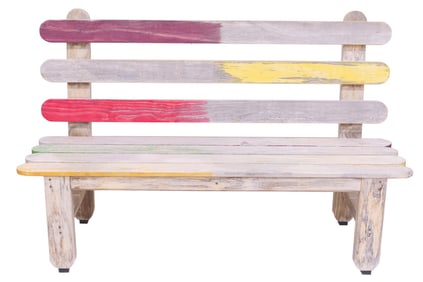 A Bug's Land Popsicle Stick Bench.