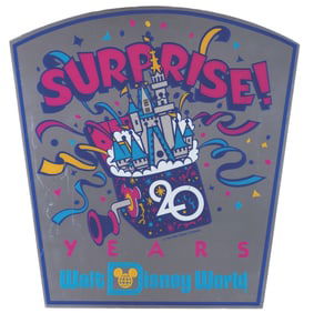 A Walt Disney World Surprise! 20 Years Sign.