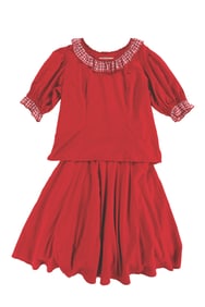 A Walt Disney World Pioneer Hall Full Female Costume.