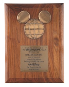 A Walt Disney World Resort 10-Year Service Award.
