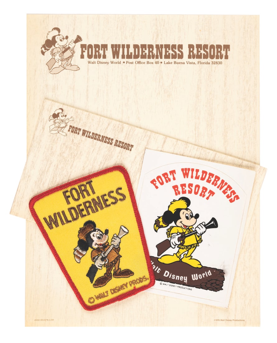 Fort Wilderness Resort Stationery, Sticker, and Patch. (1 of 3)