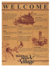 A Walt Disney World Village Directory.