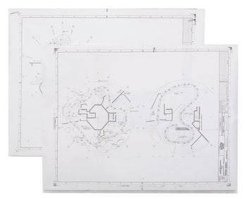A Pair of Spaceship Earth Blueprints.