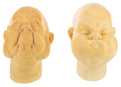 A Pair of World of Motion Animatronic Test Heads.