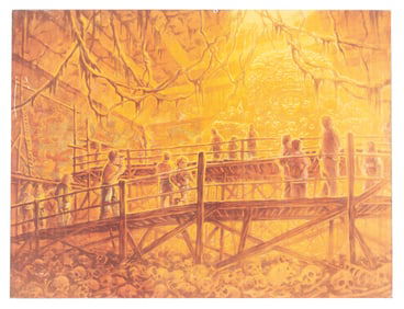 A Tokyo DisneySea Temple of the Crystal Skull Pitch Board.