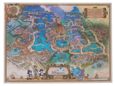 A Tokyo DisneySea Grand Opening Map.