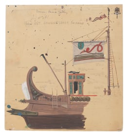 A "Ben-Hur" Original Production Design Painting.