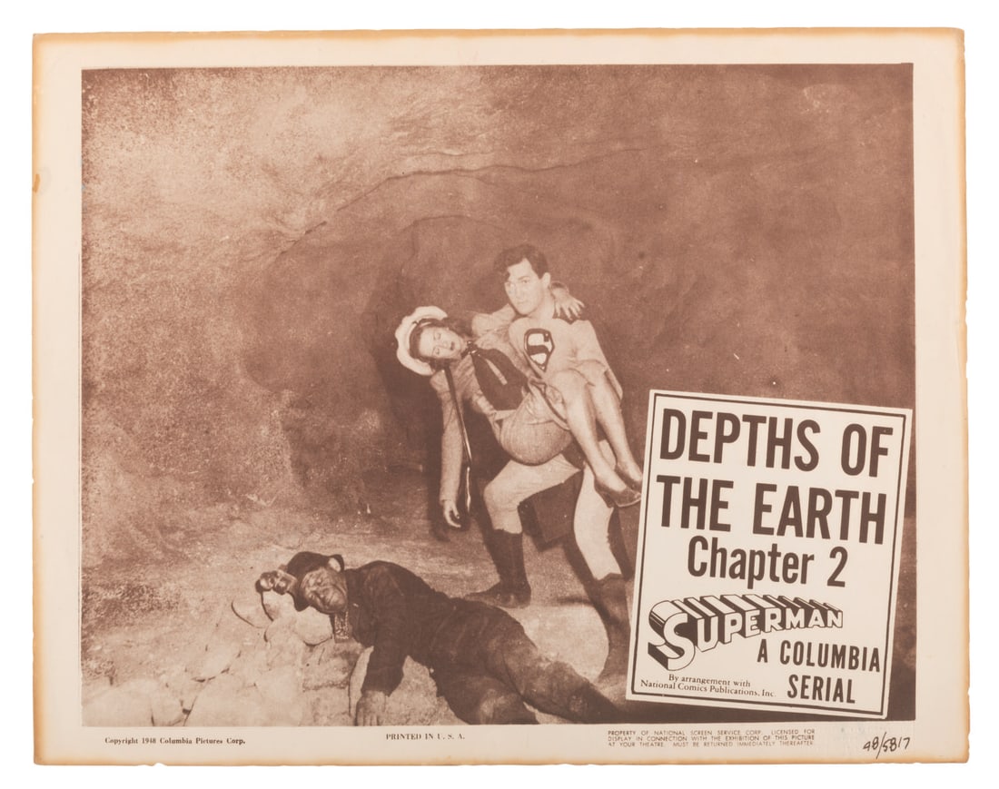 An Original "Superman" Serial Lobby Card. (1 of 1)