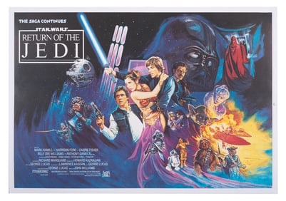 A Rare "Return of the Jedi" British Quad Poster.