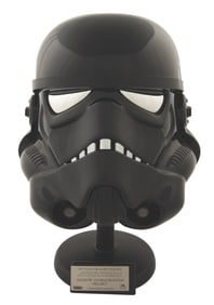 A Shadow Stormtrooper Helmet Replica.