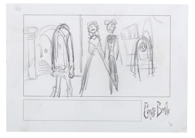 "The Corpse Bride" Original Storyboard.