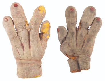 A Pair of "Killer Klowns from Outer Space" Costume Hands.