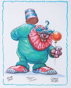 A Signed Killer Klowns "Banga" Print.
