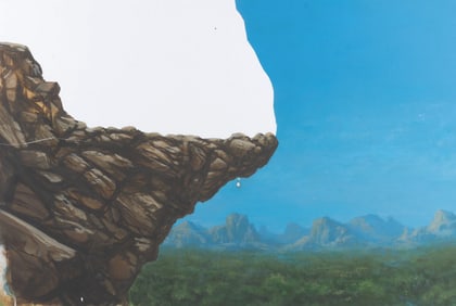 An Original "Land of the Lost" Matte Painting.
