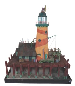 "The Amazing Live Sea Monkeys" Lighthouse Model.