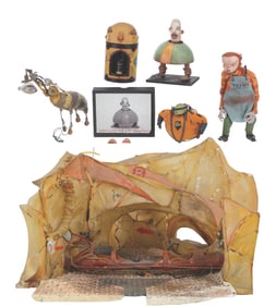 The "Innards" Stop-Motion Film Set and Puppets.