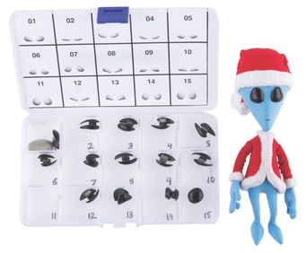 An "Alien Xmas" Santa X Stop-Motion Puppet.