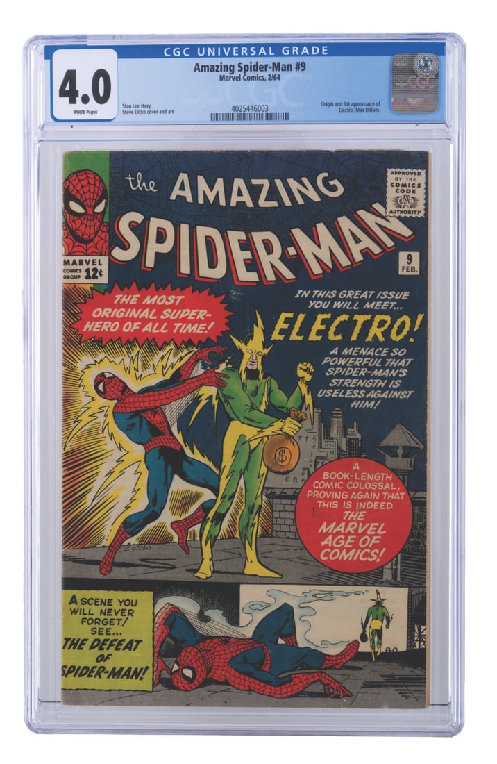 The Amazing Spider-Man #9: The First Appearance of Electro. (1 of 3)